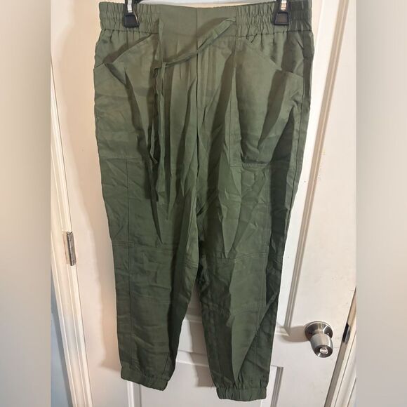Banana Republic women’s Sage Green satin Pants size small NWT - Picture 1 of 4